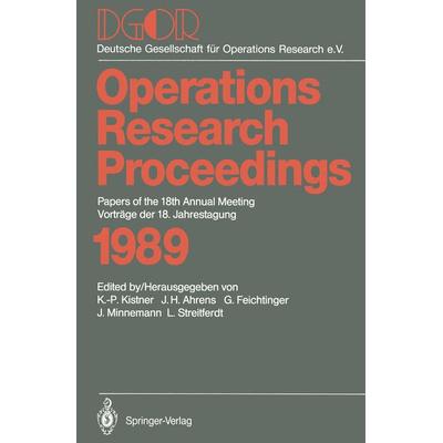 Papers of the 18th Annual Meeting / Vorträge der 18. Jahrestagung, Taschenbuch von , Springer Berlin, 978-3-540-52489-2