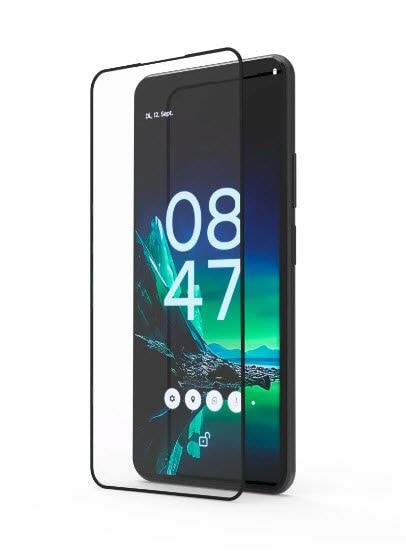 Hama 219947 Klare Bildschirmschutzfolie gehärtetes Glas 10H für Motorola Edge 40 Neo Schlagfest, Schlagfest, Kratzresistent 00219947
