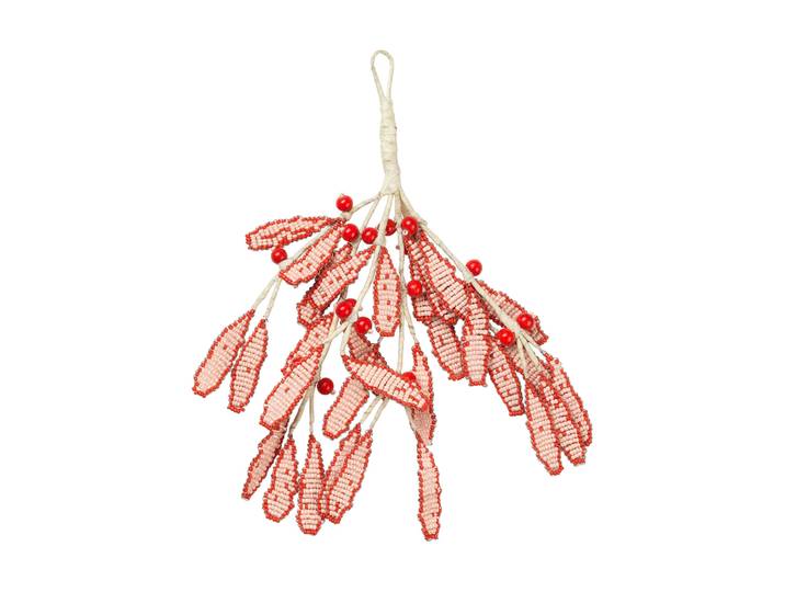 Broste Copenhagen Décoration à suspendre Mistletoe 17x18 cm Pumpkin orange
