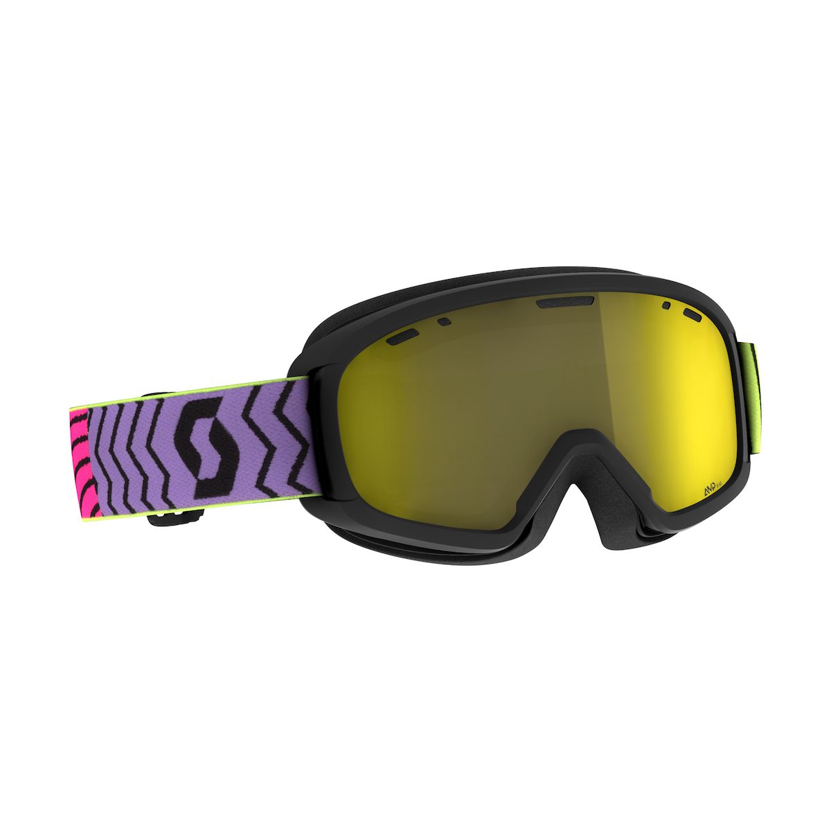 Scott Goggle Jr Witty Chrome purple/neon pink - amp yellow chrome s2 (5734) - 2718265734335