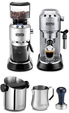 delonghi De'Longhi Barista-set Eckg6821.m Siebträgermaschine Dedica Und Kaffeemühle + Zubehör - - MaxiCoffee