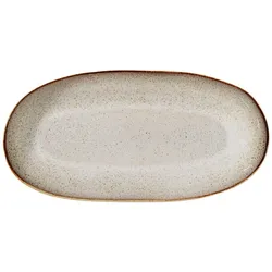 Bloomingville Servierplatte Sandrine, L34 x B16cm, grau