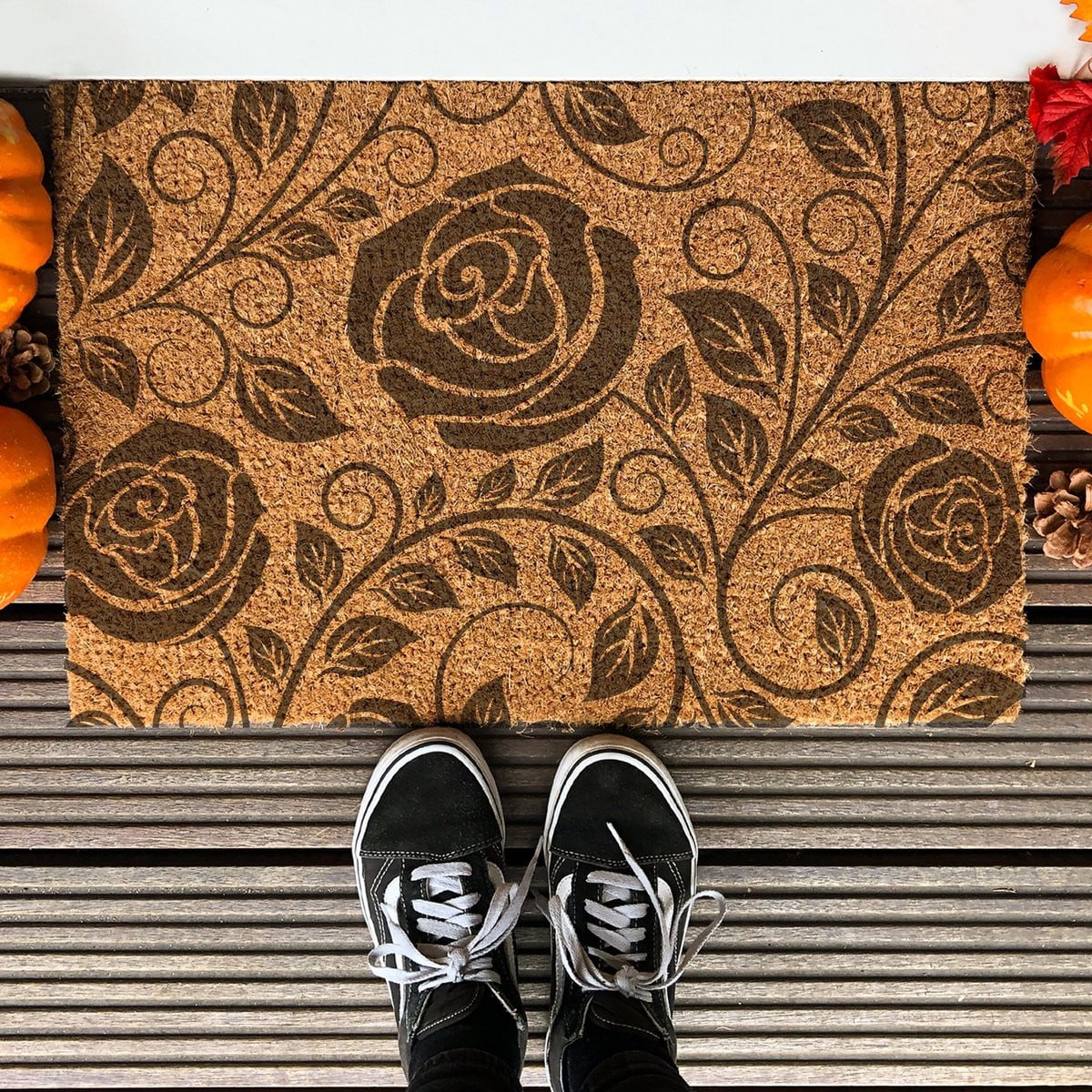Stijlvolle Ingangsmat Roses - 60 x 40 cm