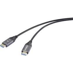 SpeaKa Professional HDMI / Glasfaser Anschlusskabel HDMI-A Stecker, HDMI-A Stecker 40 m Schwarz SP-12842672 8K UHD, AOC (Aktives optisches Kabel) HDMI-Kabel
