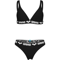 ARENA Damen Badeanzug ELASTIC SOLID BIKINI TRIANGLE, Größe L in Schwarz Schwarz