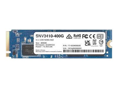 Synology SNV3410 - SSD - 400 GB - intern - M.2 2280 - PCIe 3.0 x4 (NVMe) (SNV3410-400G)