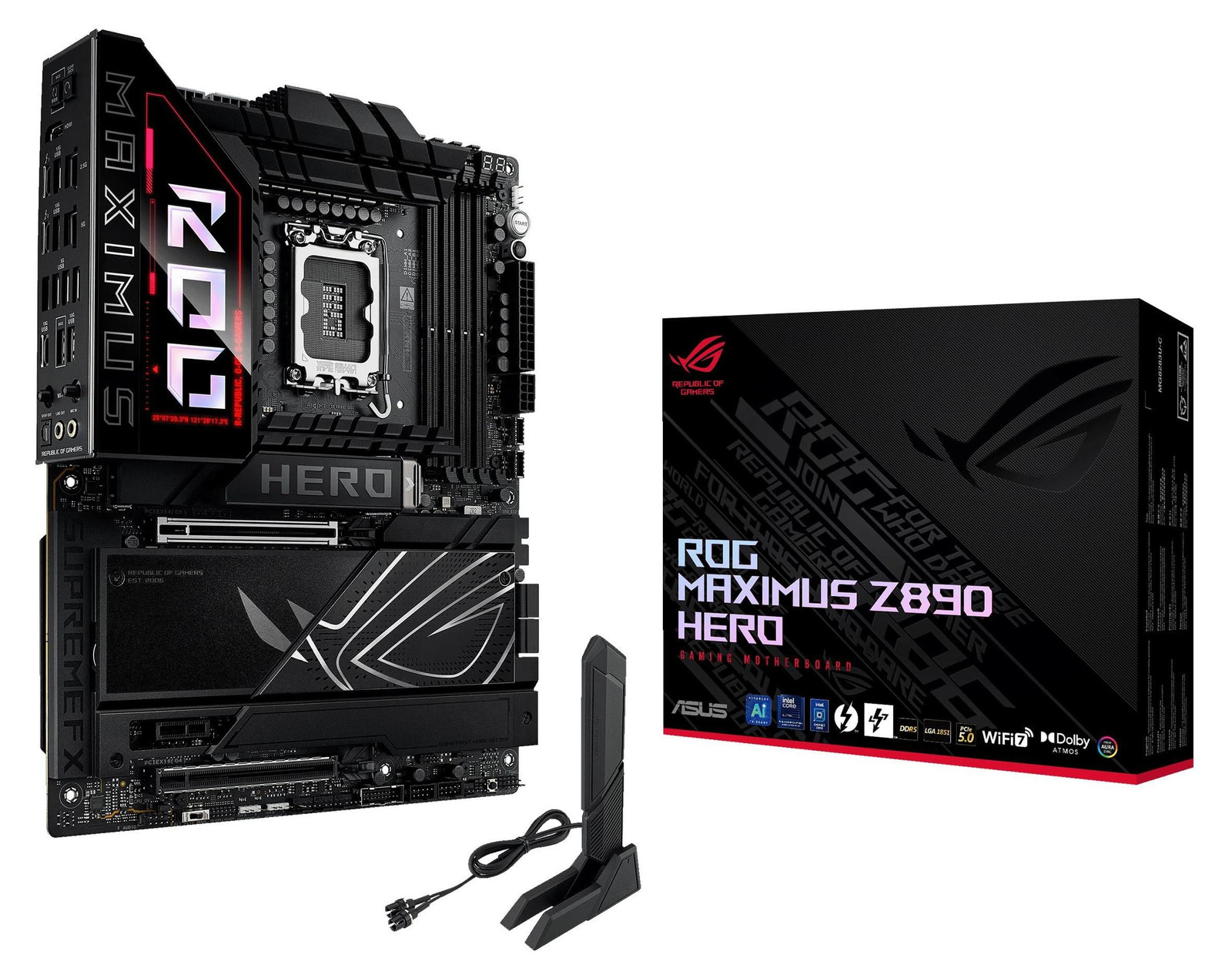 ASUS Maximus Z890 Hero Motherboard DDR5 PCIe 4.0 USB 3.2
