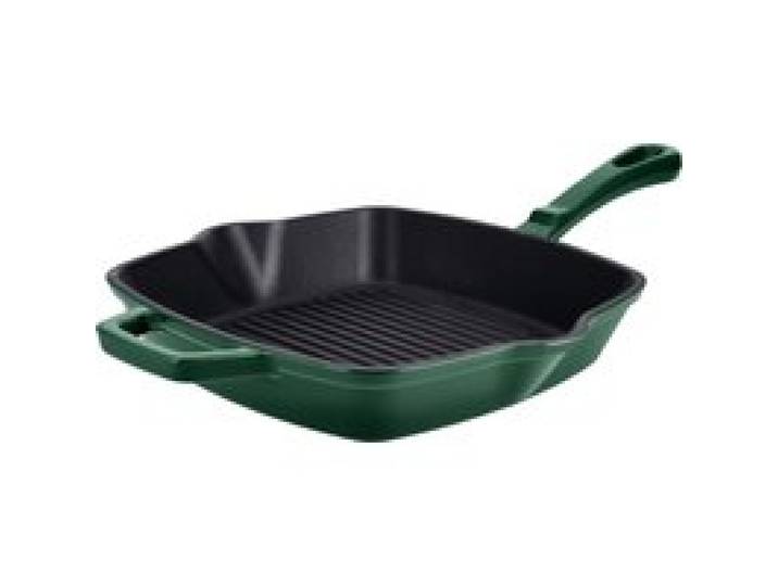 SILVERCREST® Poêle en fonte Premium (carré, Vert)