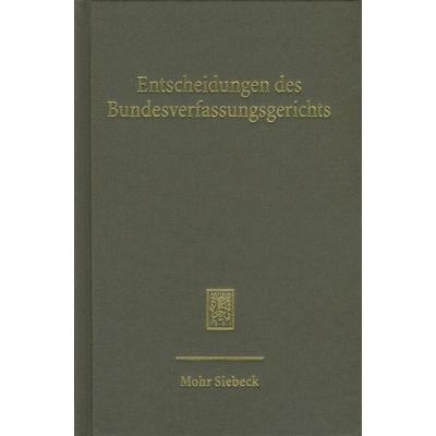 Entscheidungen des Bundesverfassungsgerichts (BVerfGE), Gebundene Ausgabe von Mitglied Mitglieder des Bundesverfassungsgerichts, Mohr Siebeck,