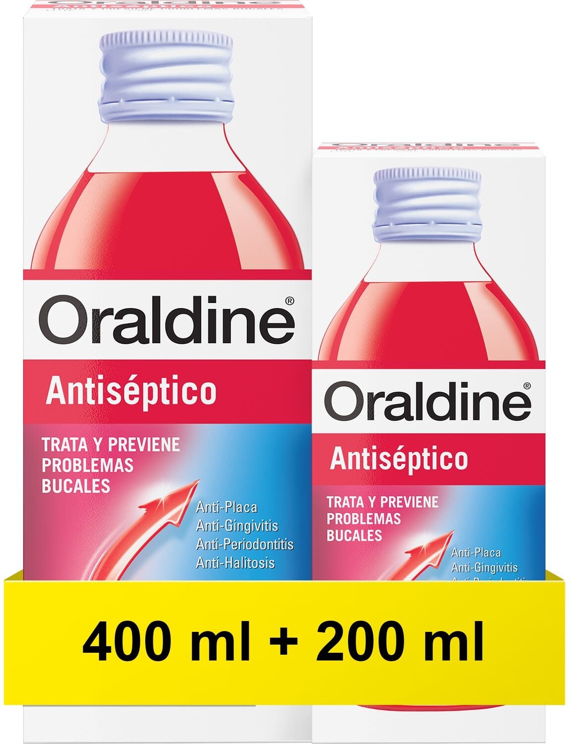 Oraldine Colutorio Antiséptico 400ml + 200ml