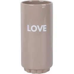 Vase Love Beigebraun