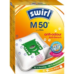 Swirl Staubbeutel M 50 Anti-Odour VE4
