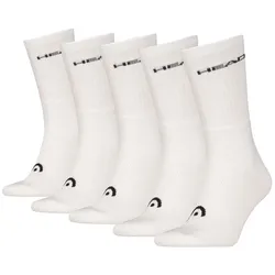 HEAD Unisex Sportsocken HEAD ELEMENTS ALL SPORTS CREW 5er Pack - White (002) - 39-42