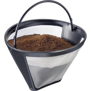 Westmark Kaffeefilter Kaffee 24432260, Größe 4, Edelstahl / Kunststoff, Dauerfilter
