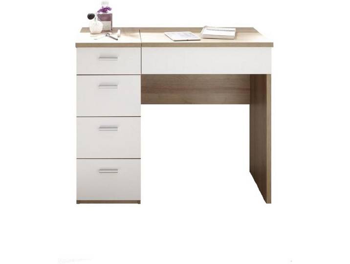 Schminktisch Make Up Weiß/ Eiche Dekor 90 cm
