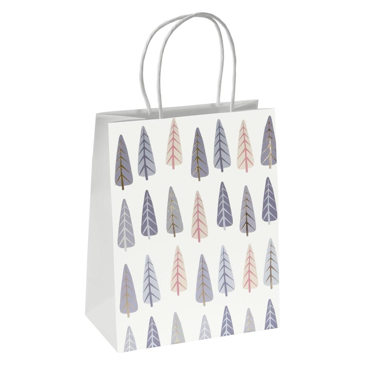 Sigel 5 Geschenktaschen Pine trees Motiv 18,0 x 23,0 cm (5x) (GT122)