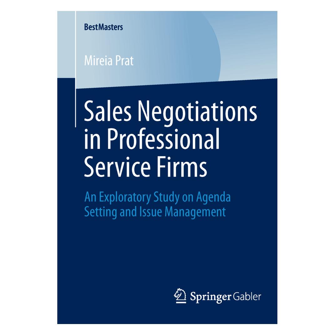 Springer Sales Negotiations in Professional Service Firms (Englisch, Mireia Prat) (55541262)