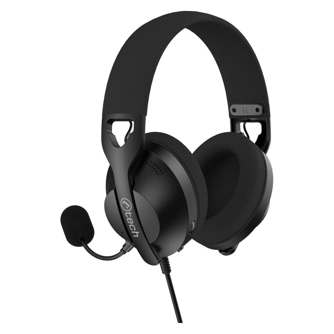 C-Tech Nemesis V3 (GHS-19U) headphones, USB, black (Kabelgebunden) (GHS-19U)