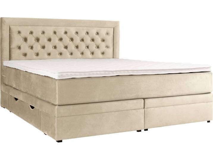Home affaire Boxspringbett Julien, mit Taschenfederkernmatratze