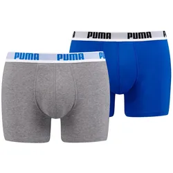 Puma Herren Boxershort Basic Boxer - 2er Pack - Denim (037) - M