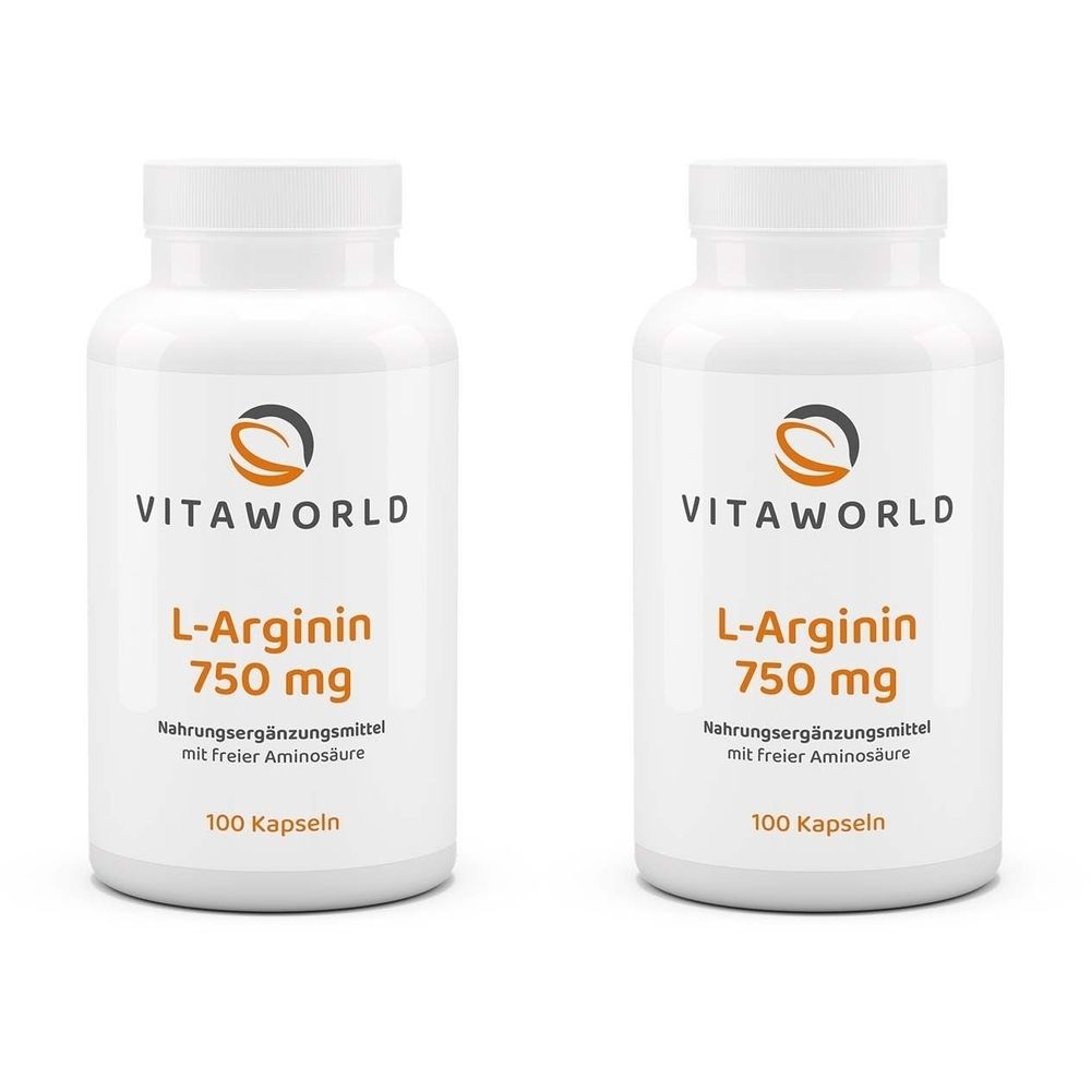 Arginin 750 mg Kapseln 2x 2x100 St