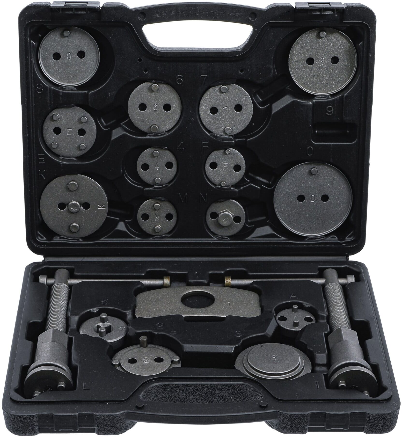BGS Do it yourself BGS DIY Bremskolben-Rückstell-Satz 18-tlg. aus Metall für Bremskolben mit verschiedenen Durchmessern, 1110)