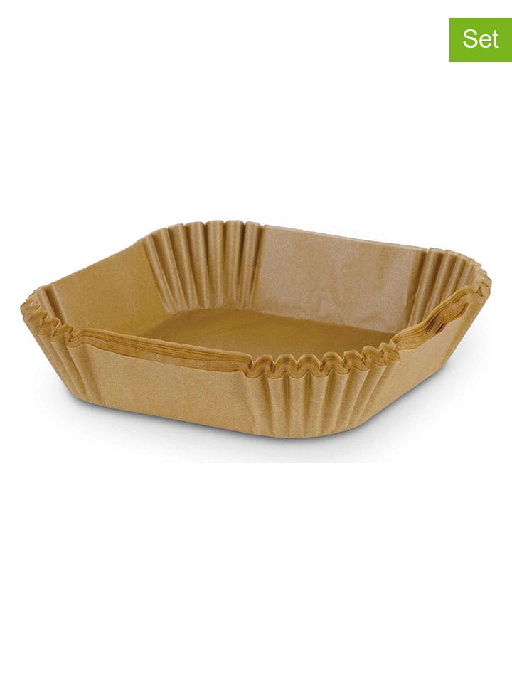 Berlinger Haus 50er-Set: Papierformen für Heißluftfritteusen in Beige - (L)24 x (B)24 cm - onesize