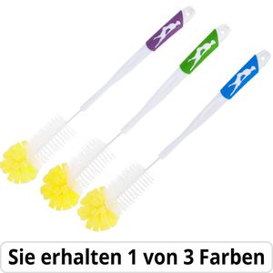 Peggy-Perfect Flaschenbürste Starline, Nylon-Borsten mit Schwamm, Länge: 40cm