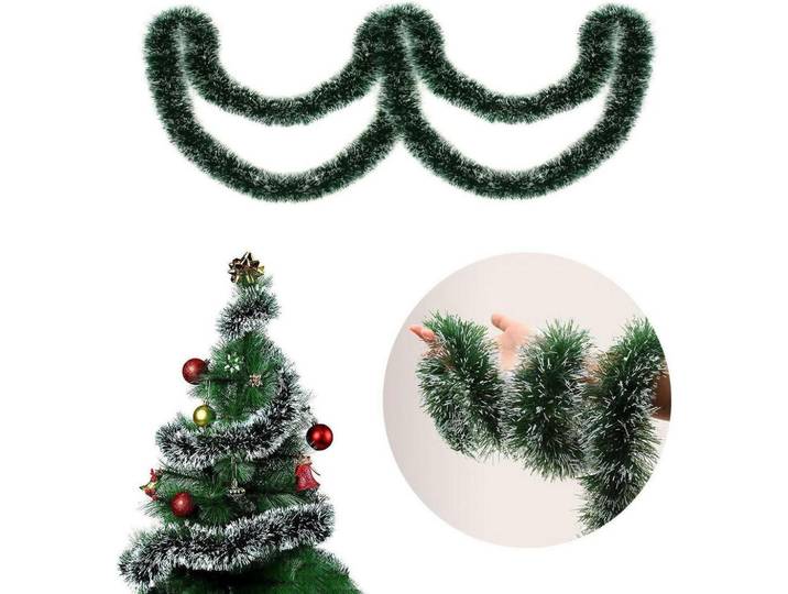 Weihnachtsgirlande Künstlich Grün 10 m, Kunststoff, 1000 cm, Dekoration, Weihnachtsdekoration, Winterdeko