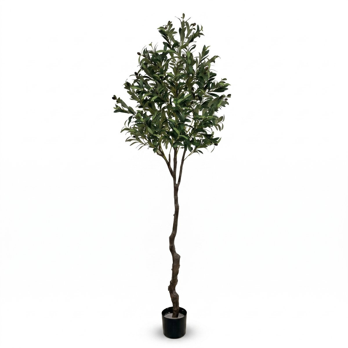 IvoQ Kunst Olijfboom 210 cm - Realistische XL Kunstplant met Olijven