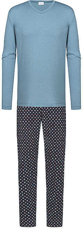 MEY Pyjama boarder blue rot   L L