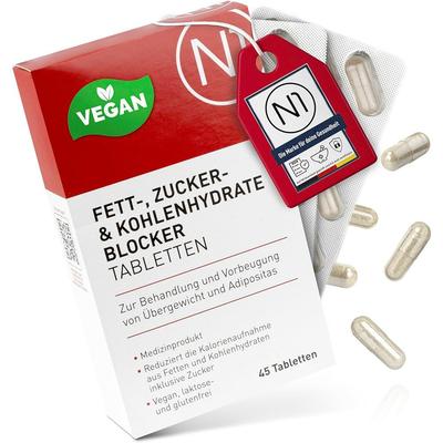 N1 Fett- Zucker- & Kohlenhydrate Blocker Tabletten 45 St