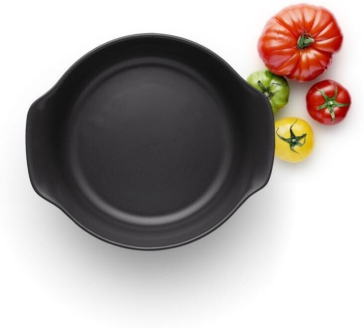 Schüssel EVA SOLO "Nordic Kitchen 2.0l", schwarz, B:23cm H:9,5cm T:23cm, Steinzeug, Schüsseln, Schüssel schwarz B/H/L: 23cm x 9,5cm