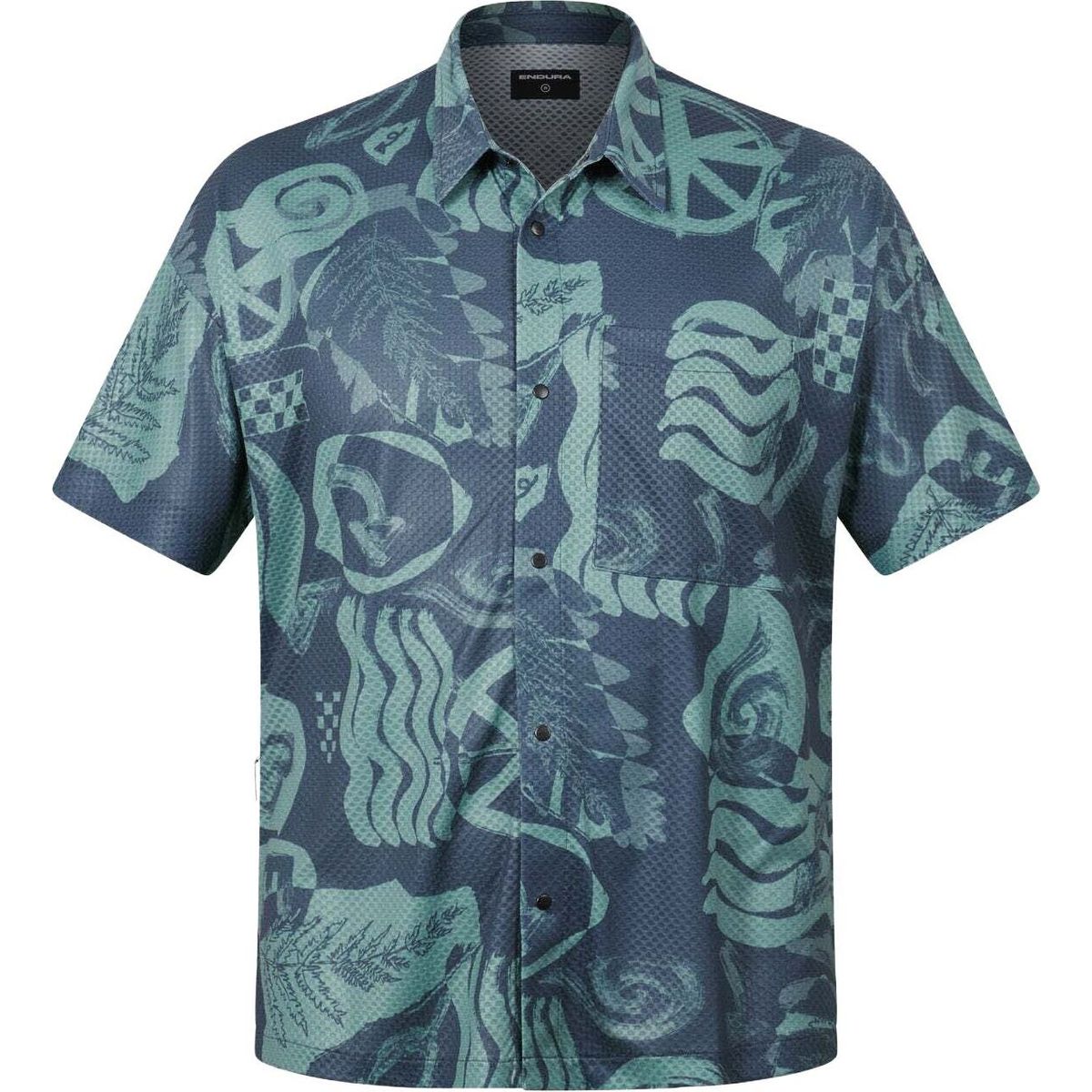Endura Alltrack Ride Short Sleeve Resort Shirt aop carbon grey 2XL R-E3253-2XL-aop-carbon-grey
