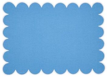 Saro Lifestyle "Eco Scallop Border Placemat (Set of 4) - 14""x20"""