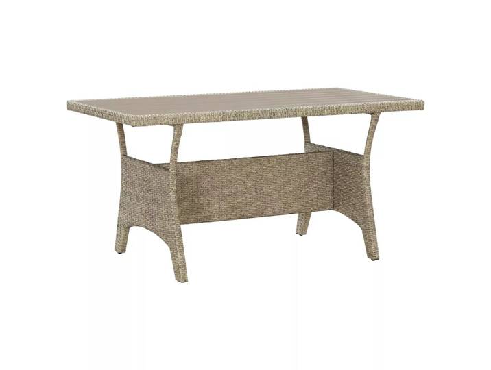 VidaXL - Gartentisch poly-rattan, One Size, Grau