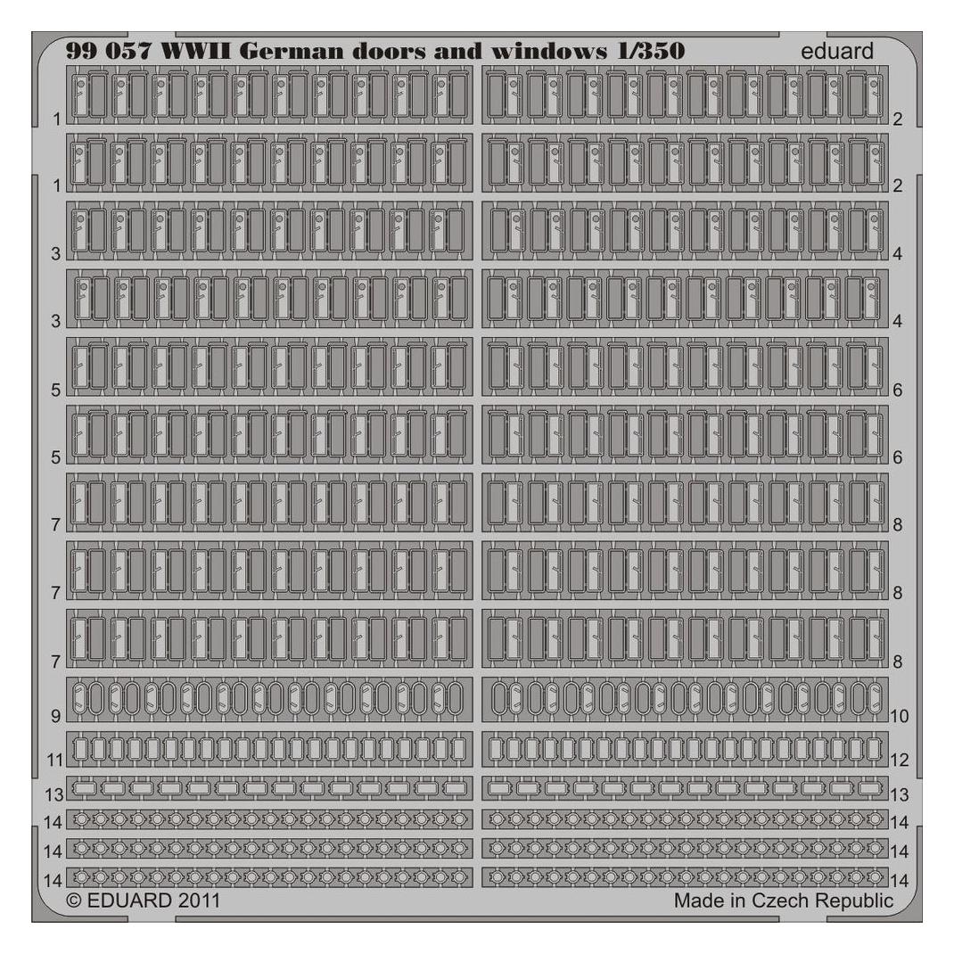 Eduard WWII German doors and windows (99057)