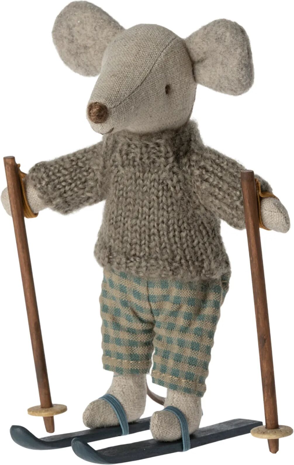 Maileg Grand frère souris avec sa paire de ski Multicolore taille unique