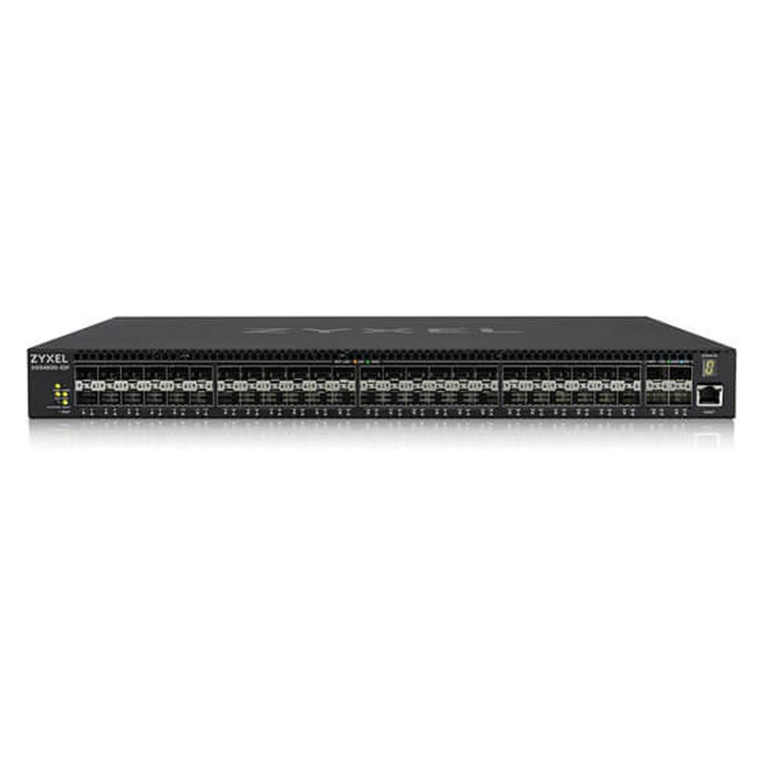 Zyxel XGS4600-52F L3 Managed Switch 48 port Gig SFP 4 dual pers. and 4x 10G SFP+ stackable dual PSU (52 Ports) (XGS4600-52F-ZZ0101F)