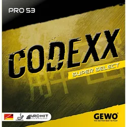 Gewo Belag Codexx Pro 53 SuperSelect rot MAX - rot max