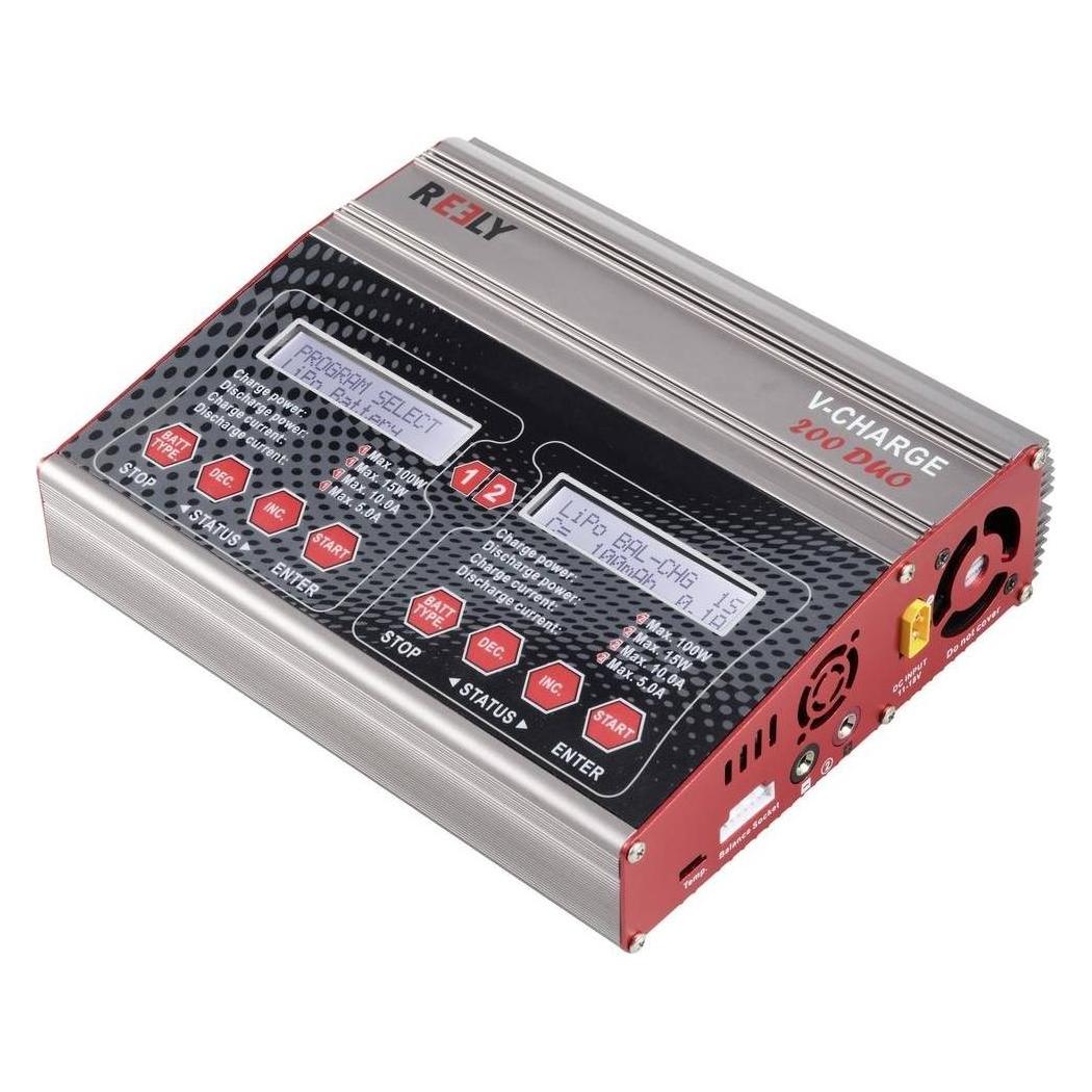 Reely V-Charge 200 Duo Modellbau-Multifunktionsladegerät 12 V, 230 V 10 A NiMH (RE-7764834)
