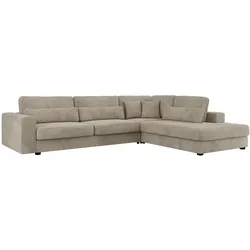 ECKSOFA Savona Hellgrau Cord - rechts