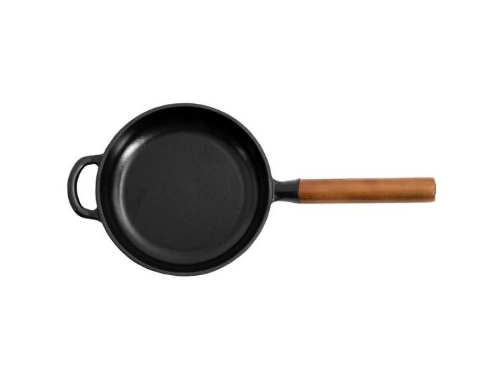 Nouvel Bratpfanne, Schwarz, Holz, Metall, 2 l, Kochgeschirr, Pfannen, Bratpfannen