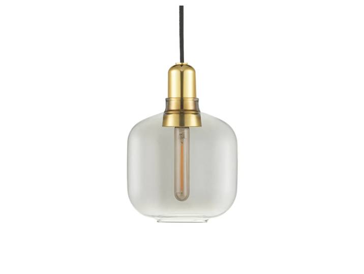 Normann Copenhagen Lampe Amp petite Smoke-laiton