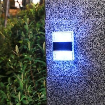 Everyday Crate Solar Garden Lights IP65 Waterproof Outdoor Solar Pathway Light With 6 LED Glow colorful Light