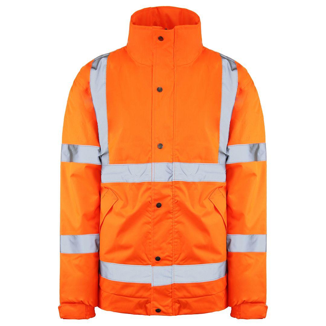 Dickies Hoge Zichtbaarheid Heren Oranje Reflecterend Bomberjack