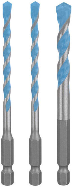 BOSCH EXPERT HEX-9 Set de forets Multi Construction, Ø 5 / 6 / 8 mm, 3 pièces (2608902288)