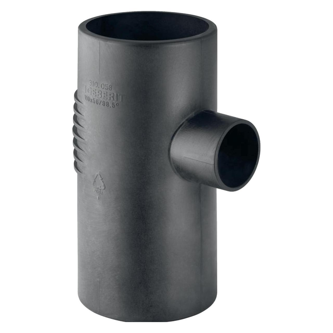 Geberit Silent grenrør 88,5° 56/56 mm (305.058.14.1)