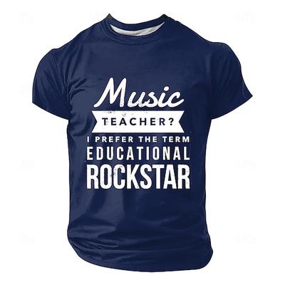 Herren-Musiklehrer-T-Shirt (ich bevorzuge den Begriff „pädagogisch", humorvoll, sarkastisch, lustig) – Geschenkidee für die Schule – Normale Passform – Freizeitkleidung – Größen: S, M, L, XL, XXL,