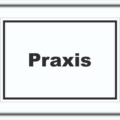 HB-Druck Praxis Aufkleber mit Text Arzt Gesundheit waagerecht A9 (37x52mm)